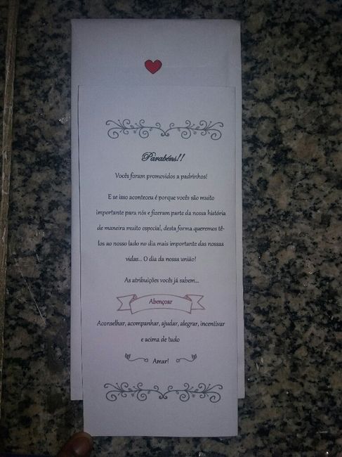 Convites padrinhos #euquefiz - 4