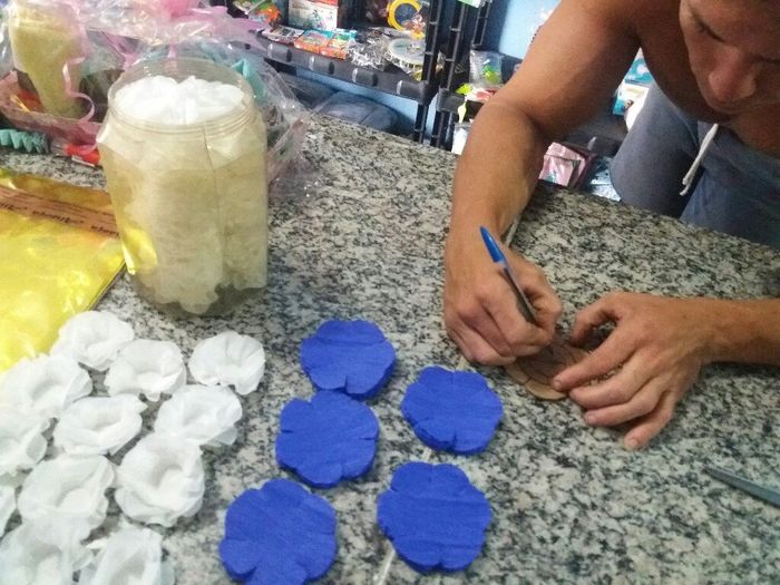 Forminhas de flores em papel #eufiz - 12