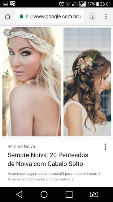 Casar com cabelo solto/semipreso - 2