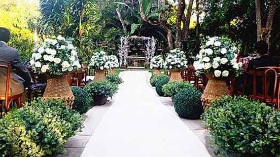 Decoração da cerimônia