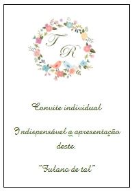 convite individual