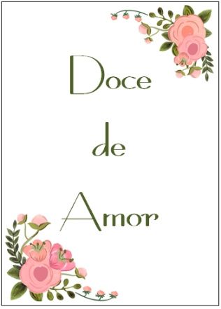 plaquinhas para mesa dos doces