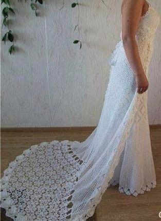 vestido de crochê