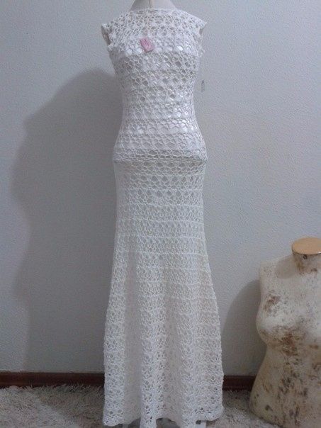 vestido de crochê