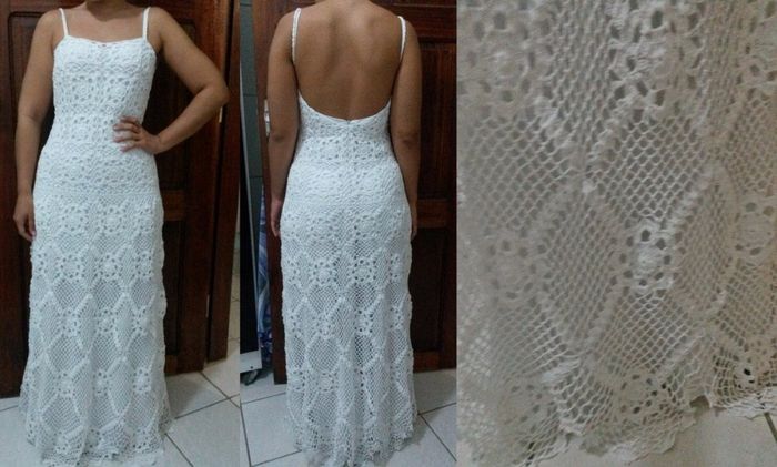 vestido de crochê