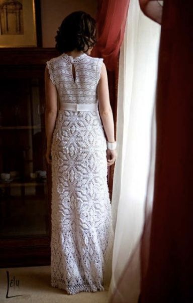 vestido de crochê