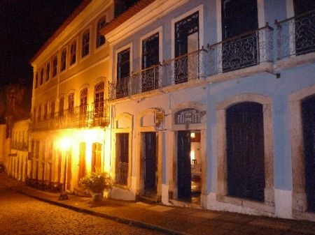 A frente da Pousada