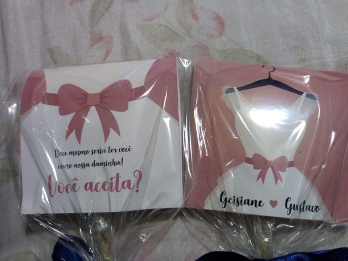 Convite pirulito daminhas: