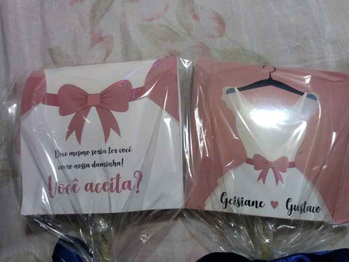 Convite pirulito daminhas: