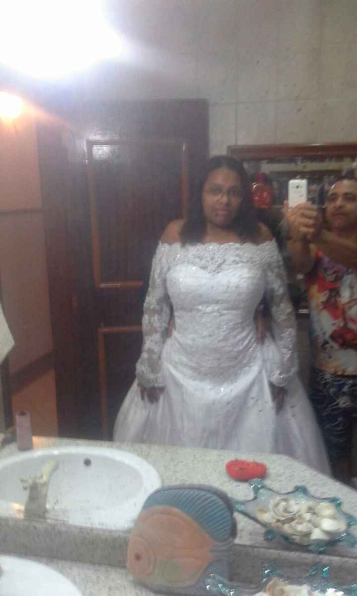 Esse foi o vestido que minha amiga me presentiou