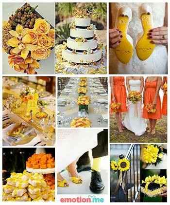 Casamento laranja com amarelo - 1