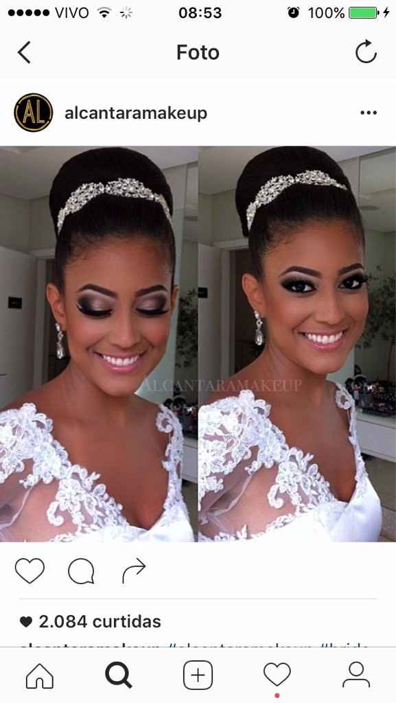 Amei o penteado e a maquiagem!