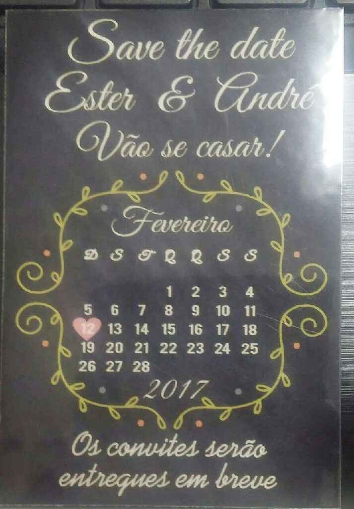 Meu save the date - 2