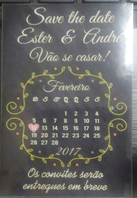 Meu save the date - 2