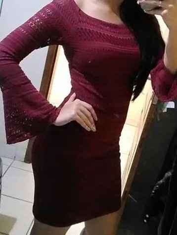 Esse é o vestido. Simples, mas adorei.