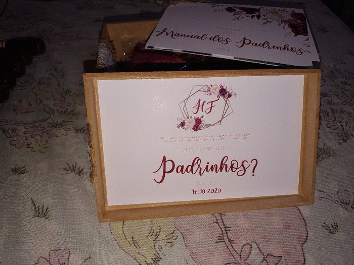 Os convites dos padrinhos feitos por mim ❤️!! 4