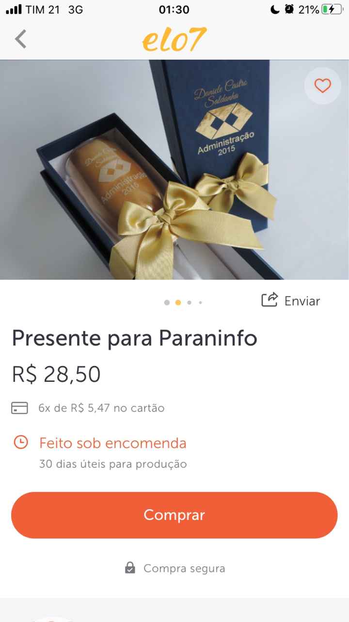 Lembranças para pais - 1