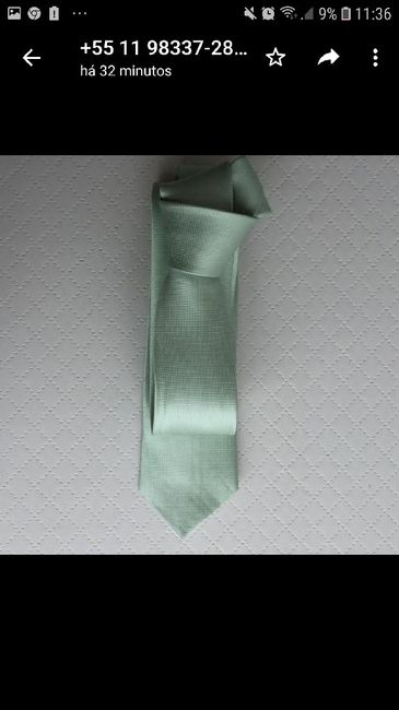 Gravata verde menta ou verde agua 2