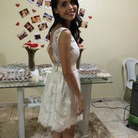 Vestido de noivado - mandei fazer - 5