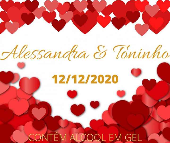 Presente para os convidados em tempo de pandemia - 1