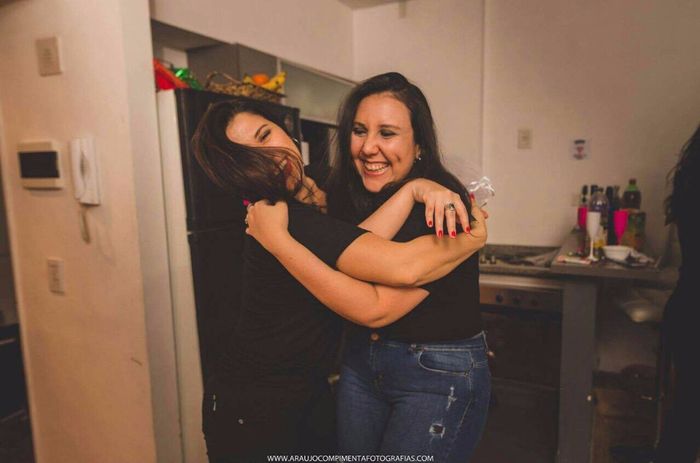 Comemorando com pessoas queridas 