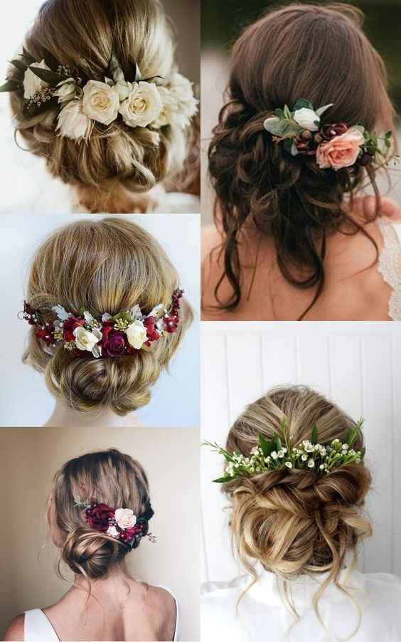 Detalhes no cabelo. 