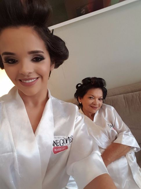 No dia da noiva com a Mamis ♥
