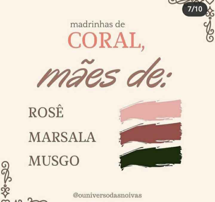 Cores que combinam com coral - 1