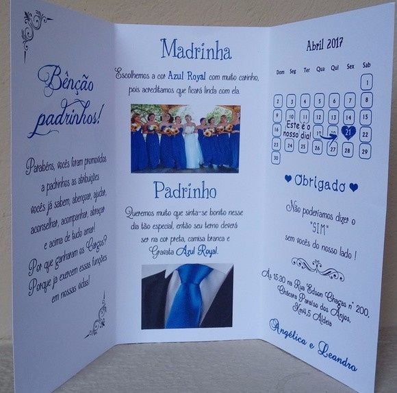 Convite padrinhos