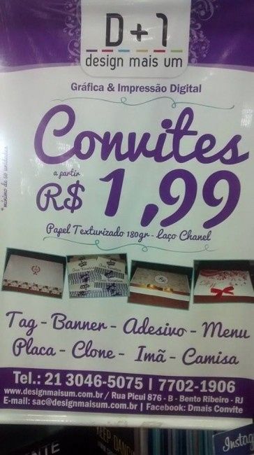 Convite super barato