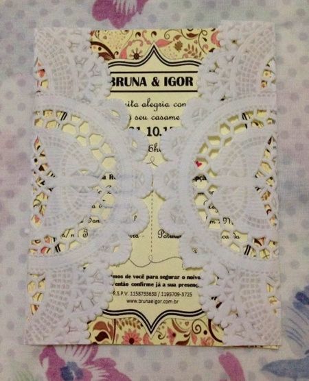 Convite de casamento vintage - 1
