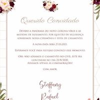 Modelo de Comunicado de mudança da data de casamento ... - 1