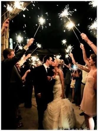 Sparklers na saída da cerimônia - 5