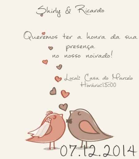 Convite Noivado Editado