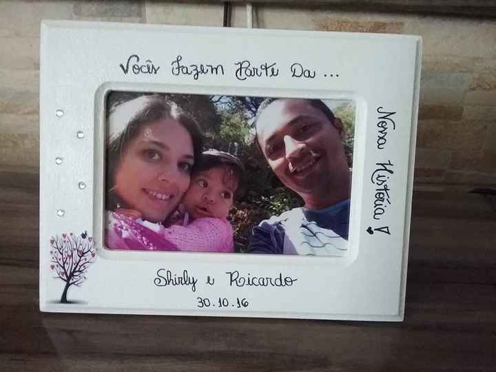 Minha lembrancinha de casamento - Porta retrato