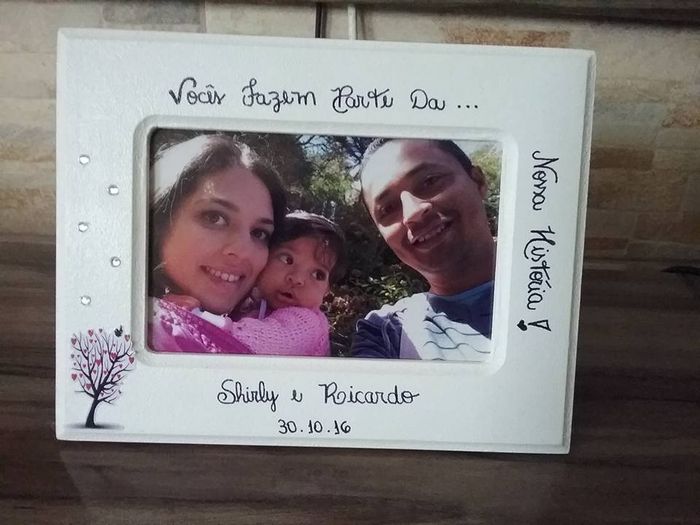 Minha lembrancinha de casamento - Porta retrato