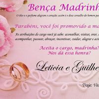 Convite dos padrinhos - 2