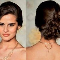 O penteado escolhido...