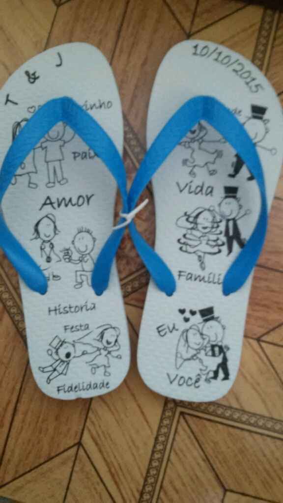 Chinelos para os meu padrinhos - 1