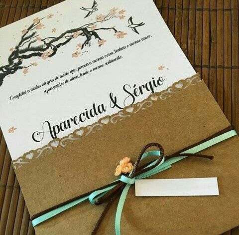  Convites de casamento rústico #vemver - 3