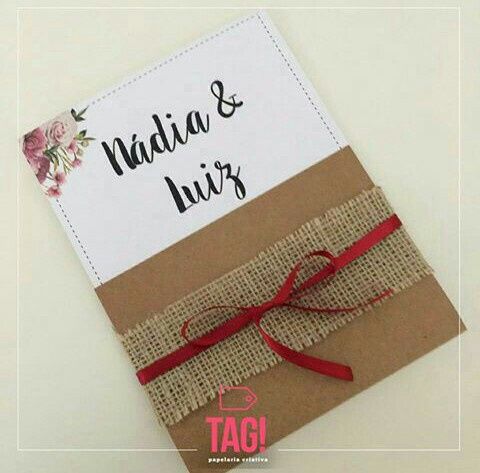  Convites de casamento rústico #vemver - 5
