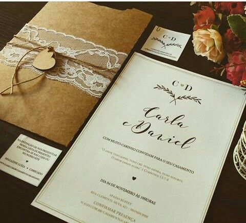  Convites de casamento rústico #vemver - 6