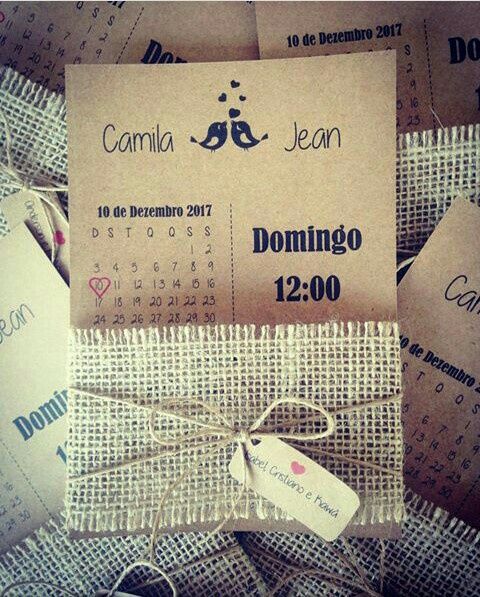  Convites de casamento rústico #vemver - 8