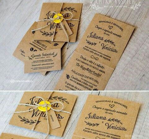  Convites de casamento rústico #vemver - 11