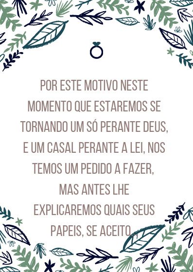 Explicação sobre seus papeis em nossas vidas...