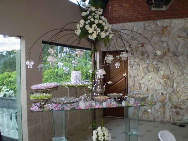 Entrada, do lado de dentro do salão