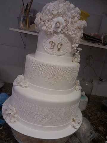 Bolo de flores 