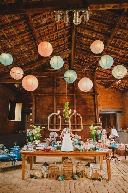 Decoração de casamento diy parte 04- Atrás da mesa do bolo 4