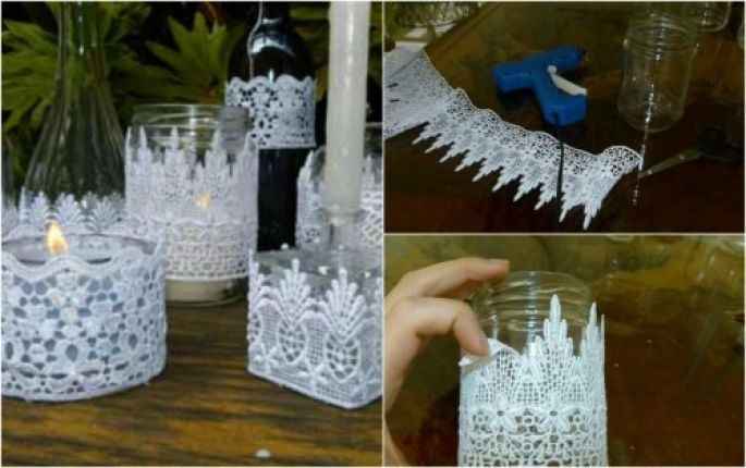 Vidro com renda