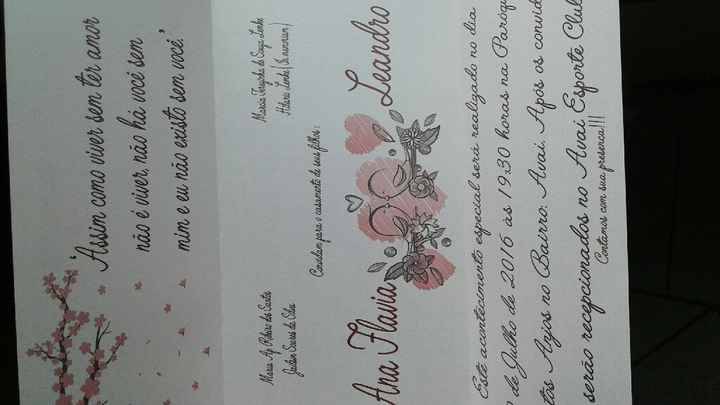 Meu convite de casamento...vem ver - 2